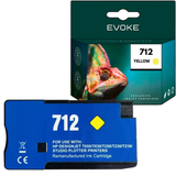Evoke Compatible Ink for HP 712 3ED69A Yellow 29ml Designjet T210 T230 T250 T630 T650