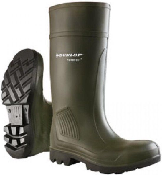 Dunlop Purofort knielaars groen S4 maat 46