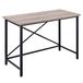 Henn&Hart Home Office, Ebony/Weathered Oak, 47" Wide