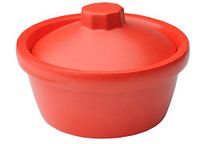 NeoLab 2-6004 ijsemmer met deksel, circa 2,5 l, PVC, rood