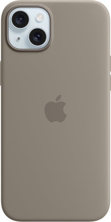 Apple Siliconenhoesje met MagSafe voor iPhone 15 Plus - Klei