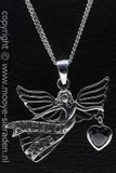 MOOYE ® - Collectie Zilveren Angel of hope ketting hanger
