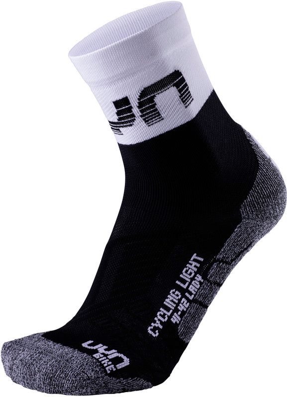 UYN Cycling Light Fietssokken Dames wit/zwart