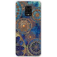 Xiaomi Redmi Note 9 Pro mandalla bleu bedrukt siliconen hoesje