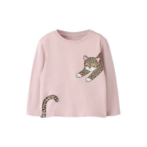 NAME IT MINI longsleeve met print - lichtroze