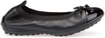 Geox Piuma Ballerina's Zwart Leer Lak EU 37 Vrouwen
