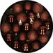 Cosy&Trendy Cosy at Home kleine kerstballen - donkerbruin - 20x - 3 cm - kunststof