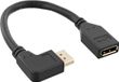 InLine Premium DisplayPort adapter - 90° haaks naar links - versie 1.4 (5K/8K 60Hz) / zwart - 0,15 meter