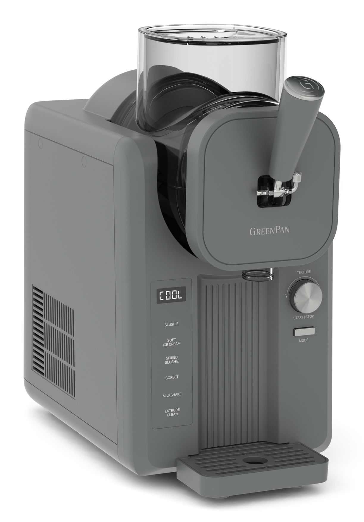 GreenPan Frost Soft Serve Ice Cream Maker - 1.8L - Grey