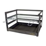 Imex El Zorro 71472.0 Grilllade met verzinkt grillrooster, zwart, 57 x 41 x 35 cm