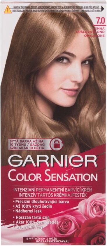 Garnier - Color Sensational Intense Permanent Colour Cream 7.0 Light Opal Blonde