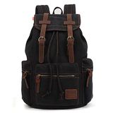 KAUKKO Mooie en doordachte rugzak met laptopvak voor 15 inch school universiteit 22 l, Zwart P2-03, Eén maat, Rugzak