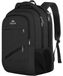 Sac à dos pour ordinateur portable hommes - 17 pouces - Imperméable - Approuvé TSA - Noir