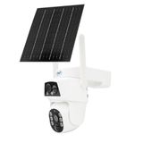 PNI IP794 videobewakingscamera met wifi, PTZ, dubbele lens 2MP + 2MP, 5,5W zonnepaneel, 8000mAh blokbatterij