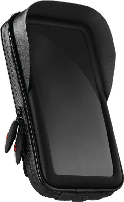 LAMPA Optiline Waterdichte Telefoonhouder Hoes - Universeel - Zwart - 6.9 Inch - Lampa
