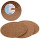Excellent Houseware Ronde pannen onderzetters - Kurk - 15 stuks - D19 cm