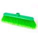 La Briantina Anita bezem voor binnen, voor alle vloeren in huis, met gevederde borstels, licht en veelzijdig, breedte 27 cm, kleur groen
