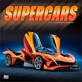 Supercars BrownTrout Supercars 2027 12 X 24 Inch (Hanging) Monthly Square Wall Calendar Plastic-Free