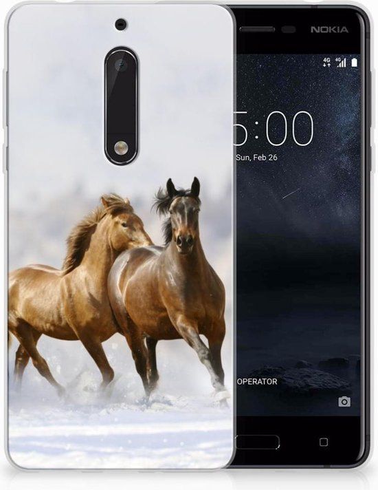 Nokia 5 Uniek TPU Hoesje Paarden