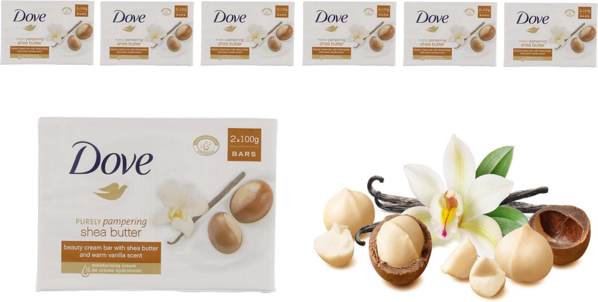 Dove 6 x 2 x 100g, handzeep Purely Pampering Shea Butter