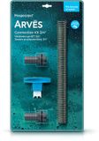 Prosperplast - Arves regenton verbindingsset 3/4" - 19 mm - Antraciet - Kunststof - Inclusief kraantje