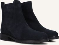 Gabor 022 Enkellaarsjes Dames Blauw Leer Ritssluiting Hakhoogte 0-2 cm Ronde neus