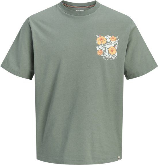 JACK&JONES ORIGINALS JORBLOSSOM TEE SS CREW NECK WEH Heren T-shirt - Katoen - Regular Fit - Groen - XXL