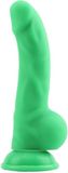 Chisa Novelties DeLuxe Pure Nature Neo Colours - Siliconen Dildo - 23 x 4.1 cm - Groen