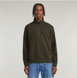G-Star Nifous Half Zip Sw Sweater Heren L Biologisch Katoen/Polyester Asfalt
