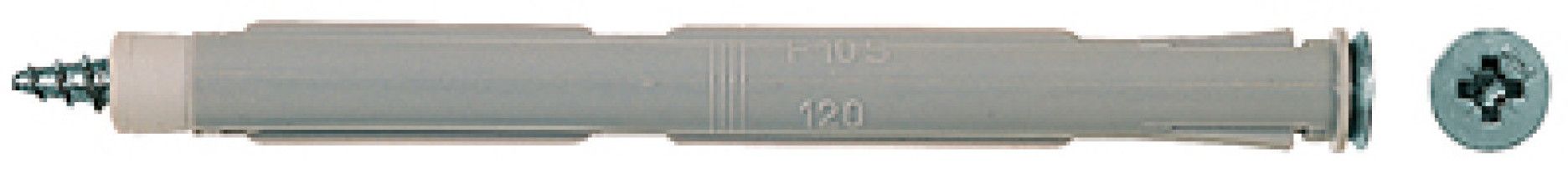 Fischer Kozijnplug F 10 S 165 - 50 stuks - grijs