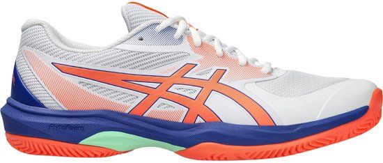 Asics Game FF Padel - Maat 43.5 - Mannen - White/Vivid Coral