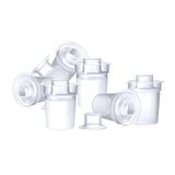 Nuby Babymelkpoederdispensers - Gemakkelijk te gieten |Travel Ready | Compatibel met de meeste flessen, inclusief RapidCool (Pack van 6)