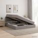 vidaXL Opbergbed met matras en hoofdeinde Taupe 180 x 200 cm fluweel