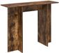 vidaXL Wandtafel Gerookte Eik 100 x 30 x 75 cm Bewerkt hout