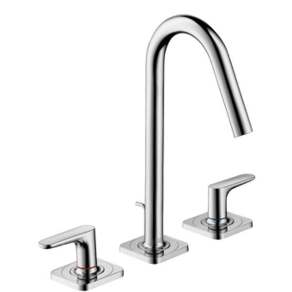 Axor Citterio M 3 gats wastafelkraan met rozet chroom