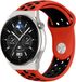 Strap-it Huawei Watch GT 3 Pro 46mm sport band - rood/zwart - Huawei Watch GT 3 Pro 46mm