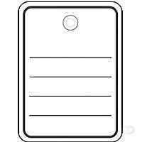 HERMA Productlabel 6842 48x65 mm met oogje / draad / pin 1000 st