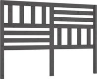 vidaXL Hoofdbord 141x4x100 cm massief grenenhout gris