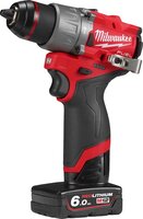 Milwaukee M12 FUEL FPD2-602X Compacte Accu Klop-/Schroefboormachine 12V 6.0Ah in HD-Box - 4933479870