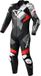 Macna Ignite geperforeerd eendelig motorfiets lederen pak - Zwart/rood/wit - Maat 50