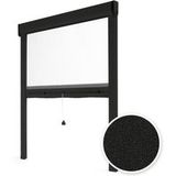Avosdim – Moustiquaire enroulable pour fenêtre 150 x 160 cm – Aluminium noir texturé – Recoupable – Protection anti-insectes