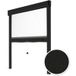 Avosdim – Moustiquaire enroulable pour fenêtre 150 x 160 cm – Aluminium noir texturé – Recoupable – Protection anti-insectes