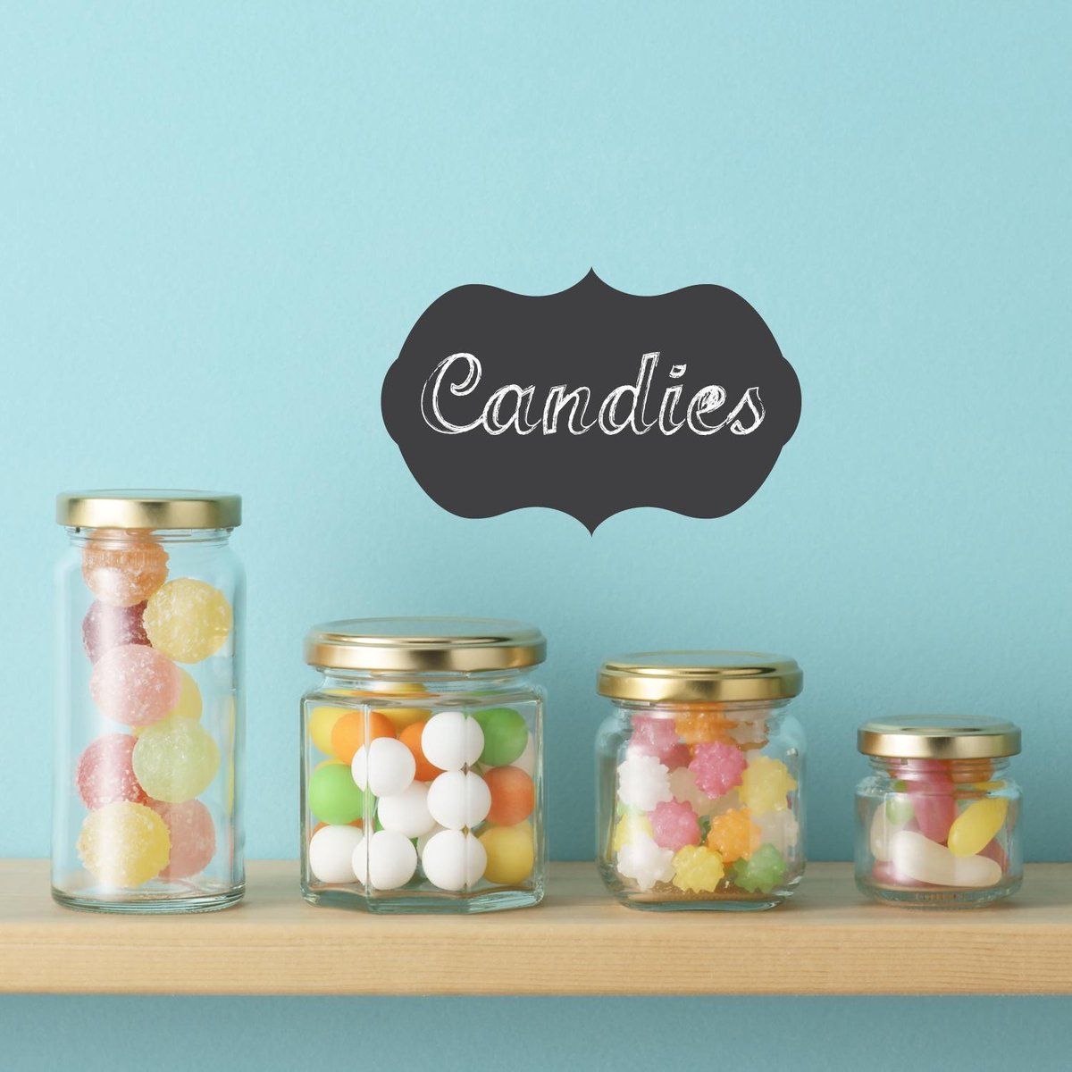 Walplus Muursticker Krijtbord Zwarte Labels PVC 11-delig