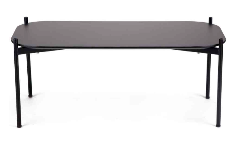 Paper Flow TBM1P100.01.01 Salontafel - Staal - 100x100x40cm - Zwart