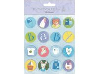 URSUS 56420094 3D-sticker baby, bestaande uit meerdere lagen, hoogwaardige materialen, zelfklevend, voor het versieren van wenskaarten, scrapbooking en voor andere knutselwerk, kleurrijk, één maat