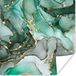 PosterMonkey Poster Goud Marmer Groen 50x50 cm - Modern - Papier