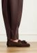Manfield mocassins en daim à franges - marron foncé