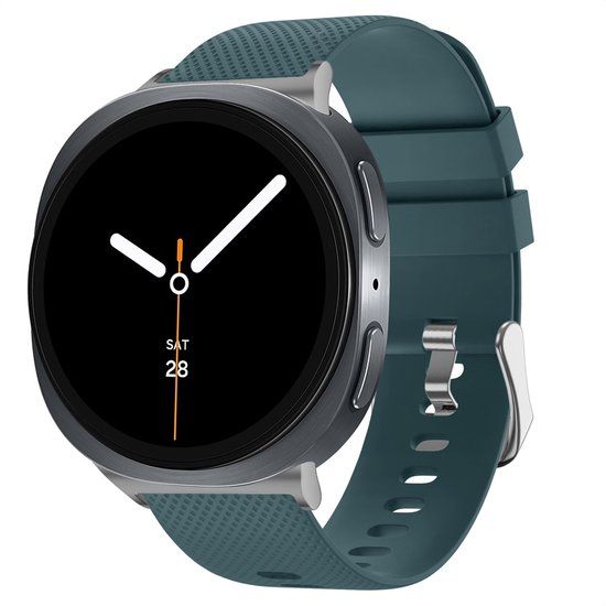 imoshion Flexibel Siliconen bandje voor de Samsung Galaxy Watch 9 (40/44mm) / Watch 8 (40/44mm) / Classic (46mm) - Blackish Green