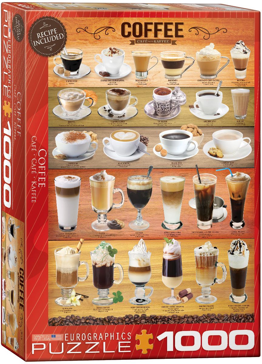 Eurographics Coffee 1000pcs Puzzle - 6000-0589