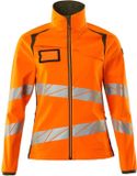 Mascot Accelerate Safe Softshell veste 19012-143 - haute visibilité orange/vert mousse - S